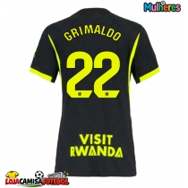 Camisa de Futebol Atletico Madrid Alejandro Grimaldo #22 Equipamento Secundário Mulheres 2026-27 Manga Curta